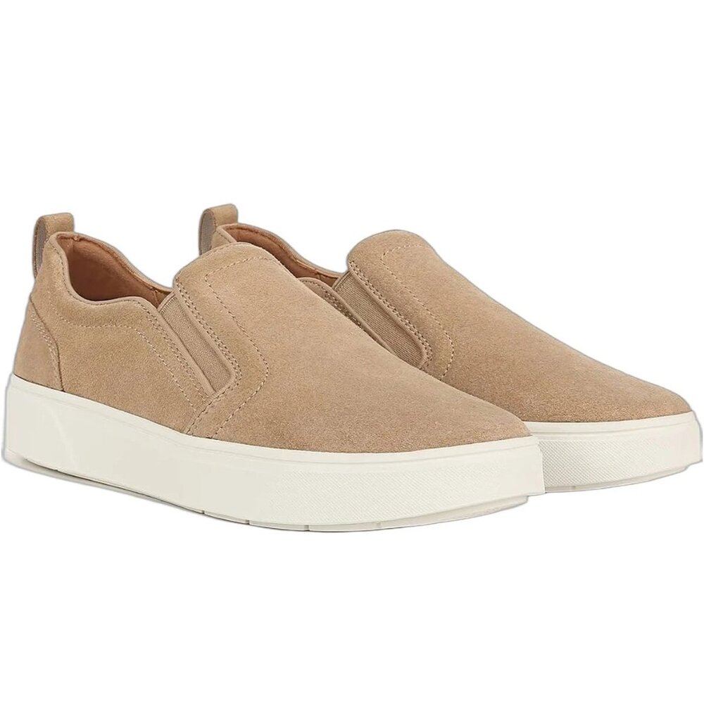 Vionic Kimmie Suede Women's Slip On Supportive Sneaker Shoes $130 in Sand